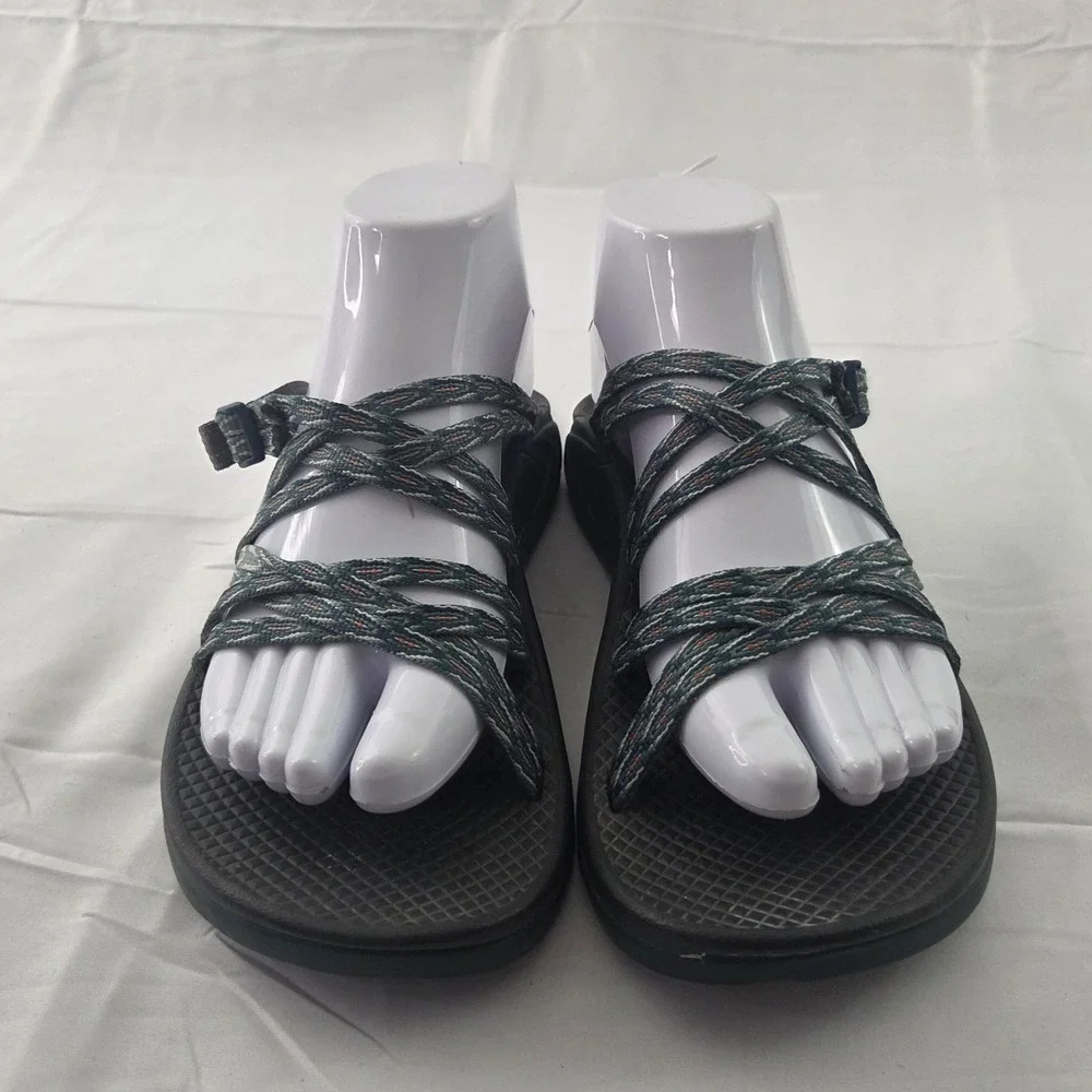 Chaco Sandals Womens 8 Green Braided Strappy Sport Gorpcore Granola Comfort